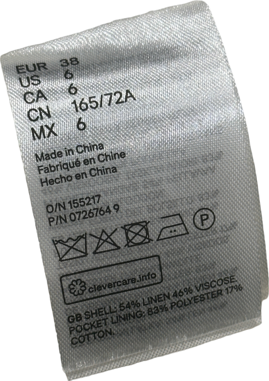 H&M White Trousers UK 10