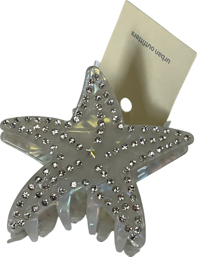 Urban Outfitters Cream Star Claw Clip One Size