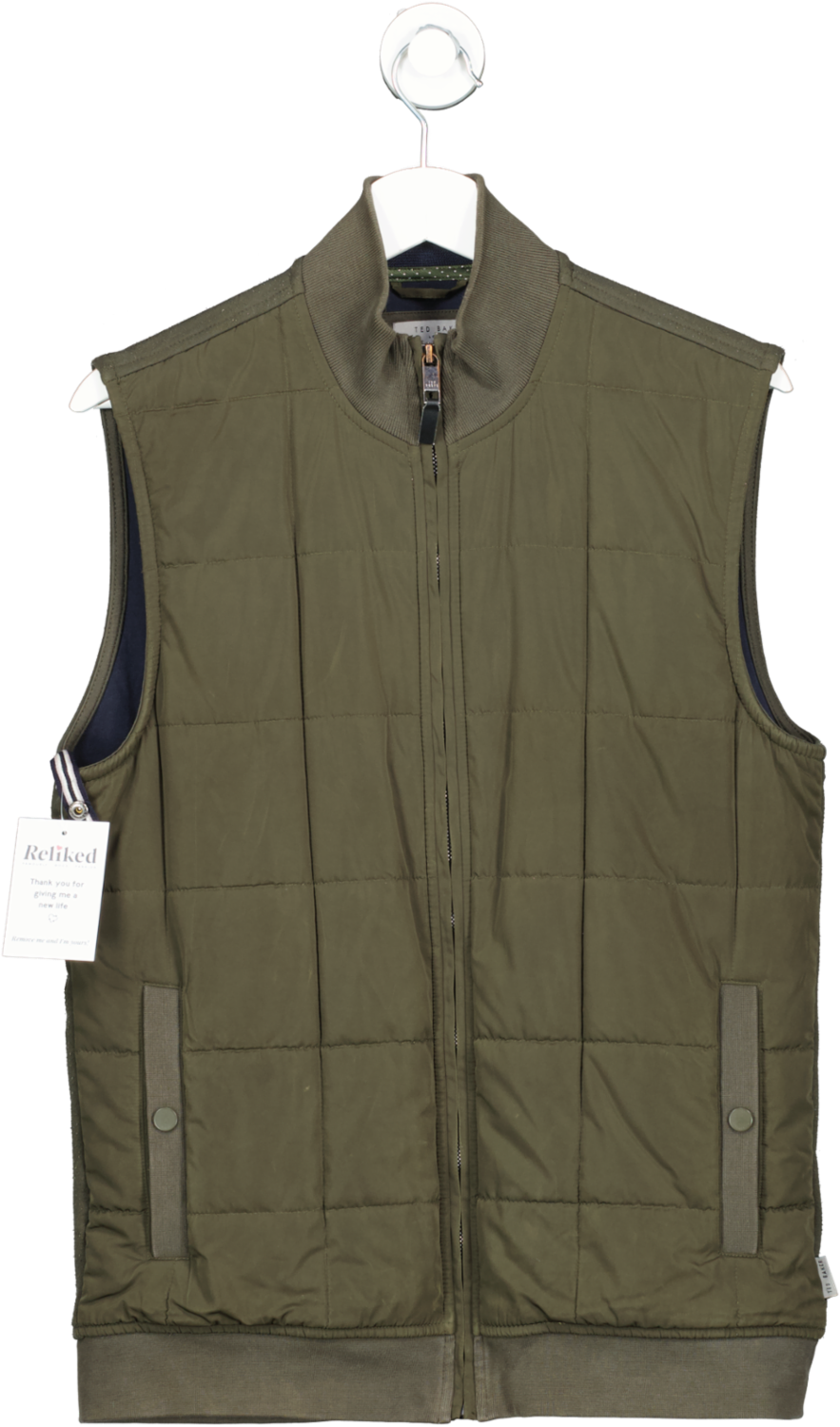 Ted Baker Green Emerg Quilted Gilet UK M
