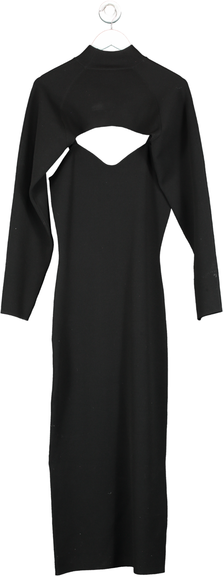 Nanushka Black Noa Knitted Mid-length Two Piece Dress UK M