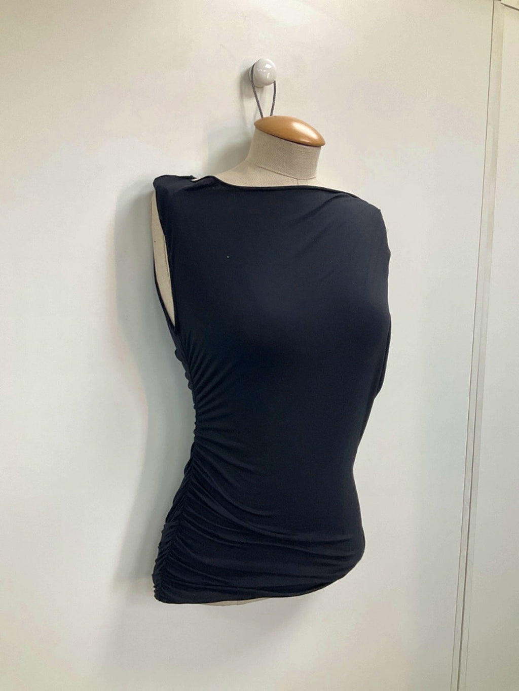 Naked Wardrobe Black Sleeveless Top UK M