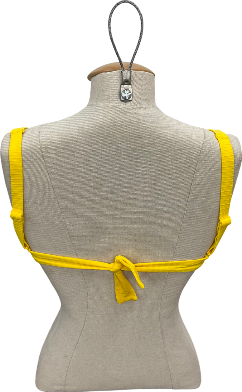 Yellow Underwired Bikini Top UK 6