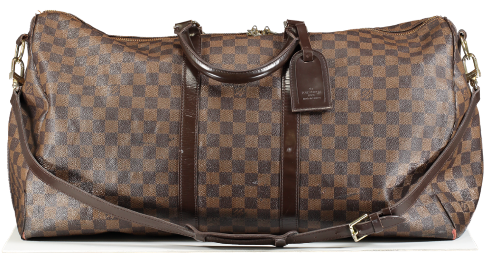 Louis Vuitton Brown Keepall Bandoulière 55 Weekend Bag