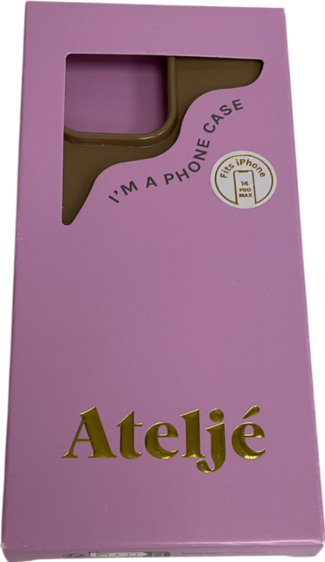 Atelje Brown Caramel Iphone 14 Pro Max Case One Size
