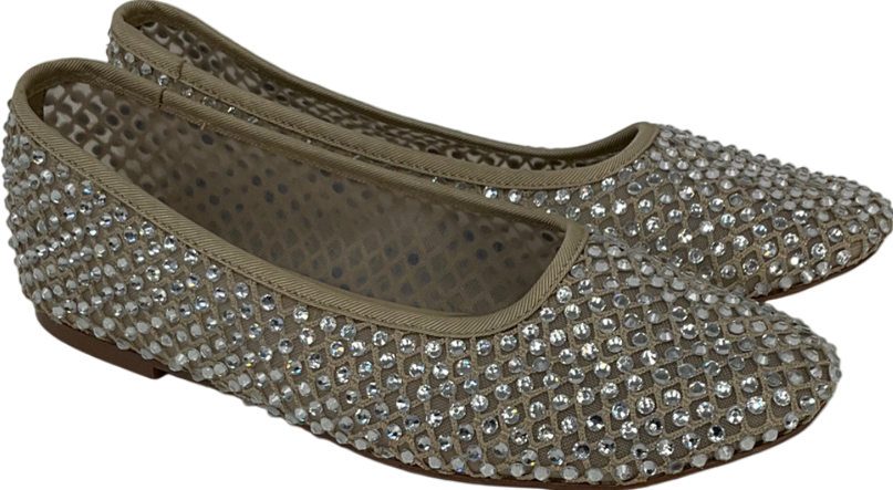 STEVE MADDEN Nude Auden Mesh Ballerinas UK 6 EU 39 👠