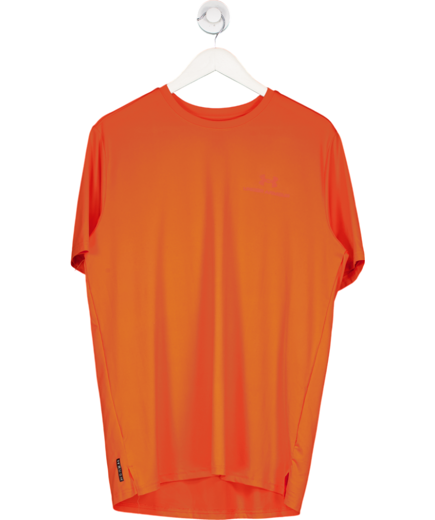 Under Armour Orange Vanish Energy Short Sleeve Shirt UK M