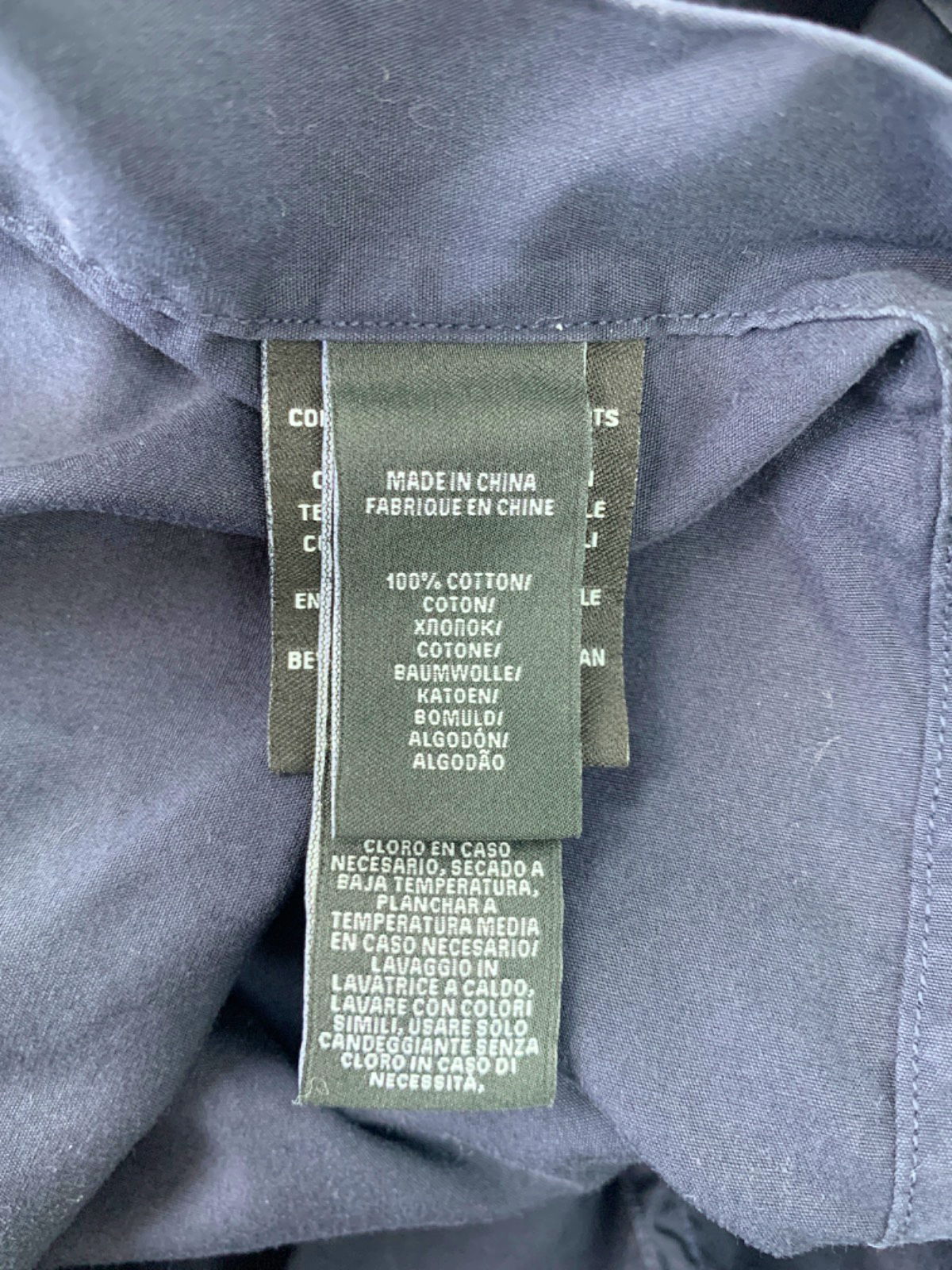 Ralph Lauren Navy Blue Long Sleeve Shirt Size L