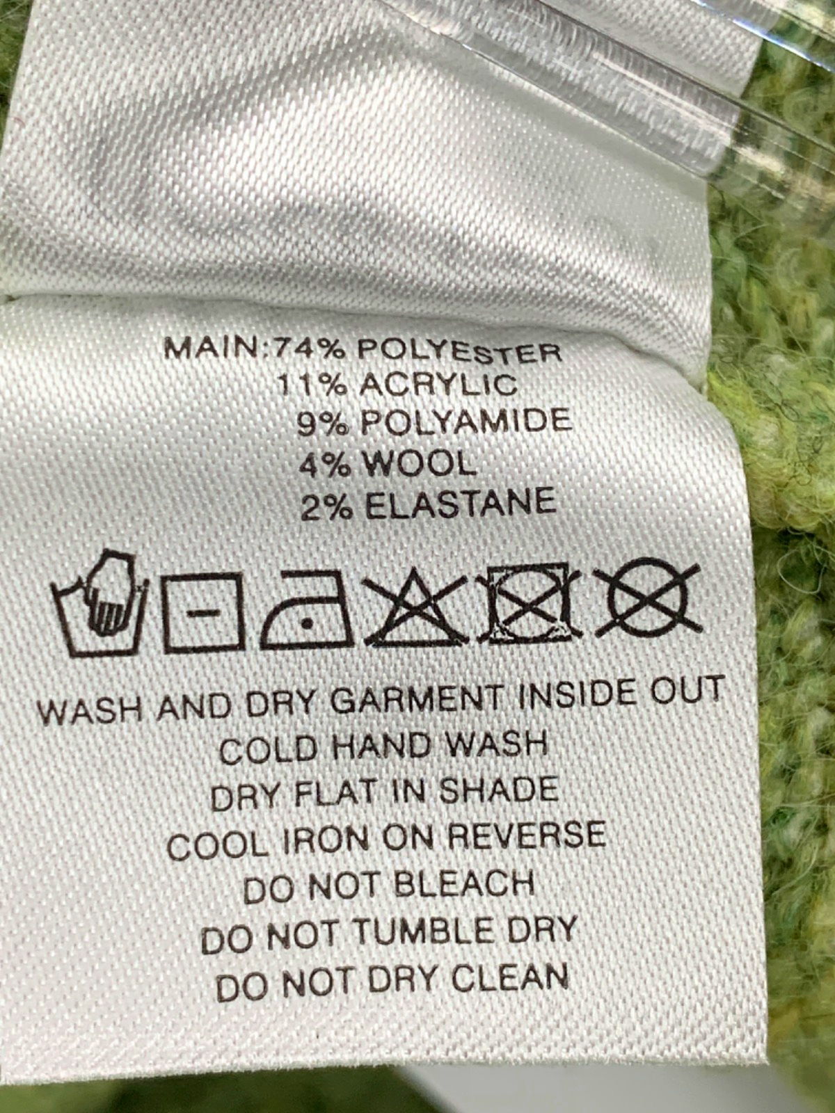 Tiger Mist Green Knit Crop Top UK S