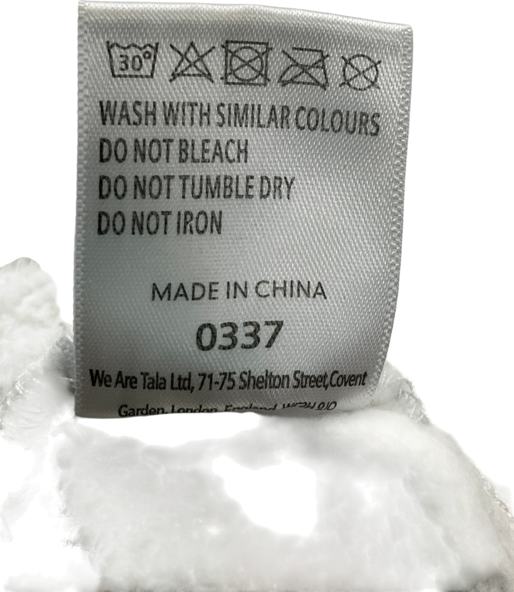 T/ALA Grey Cropped Zip Through Hoodie UK XL