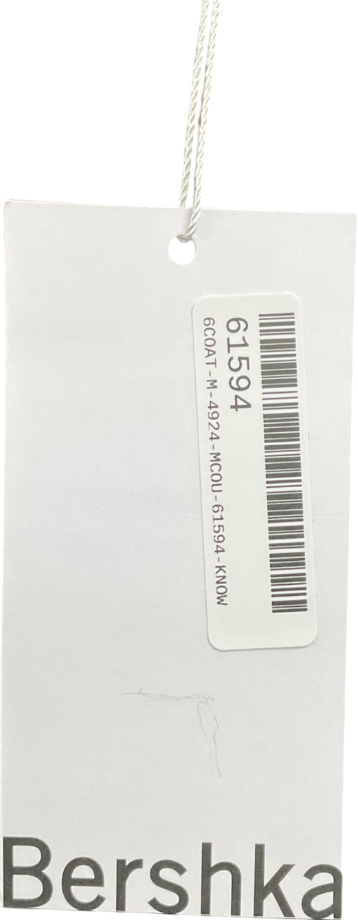 Bershka Black Faux Fur Hooded Jacket UK L