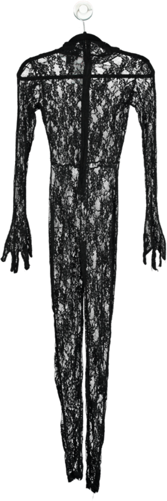 EGO Black Lace Jumpsuit UK 6