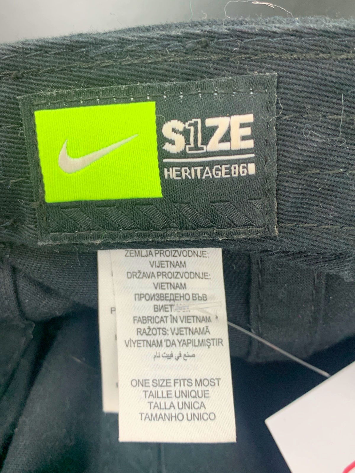 Nike Black Heritage86 Cap One Size