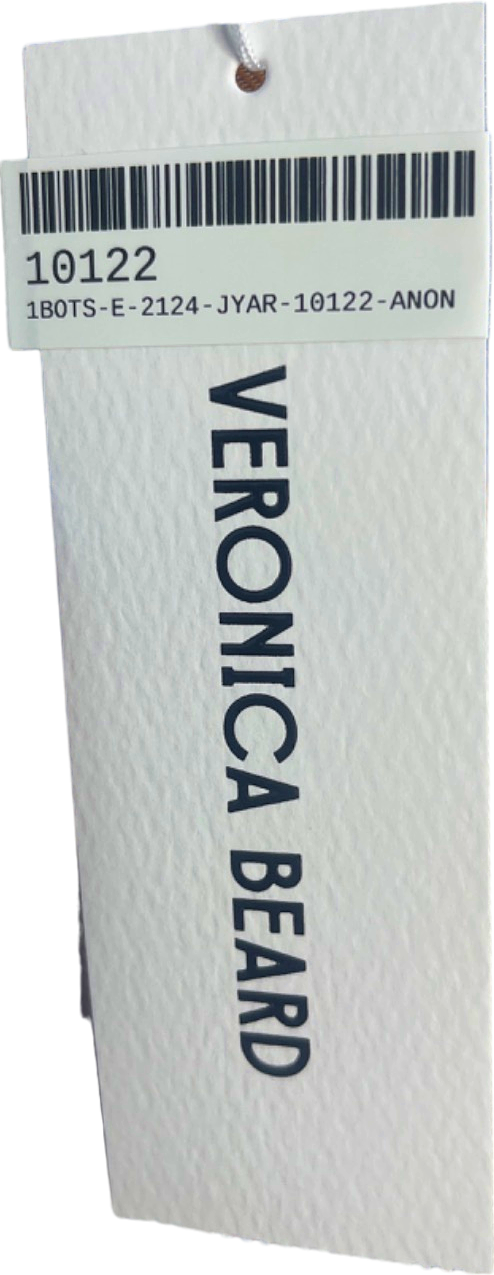 Veronica Beard Sand/Slate Blue Grigore Pant UK Size 10