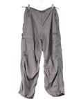 White Fox Grey Parachute Cargo Trousers UK M