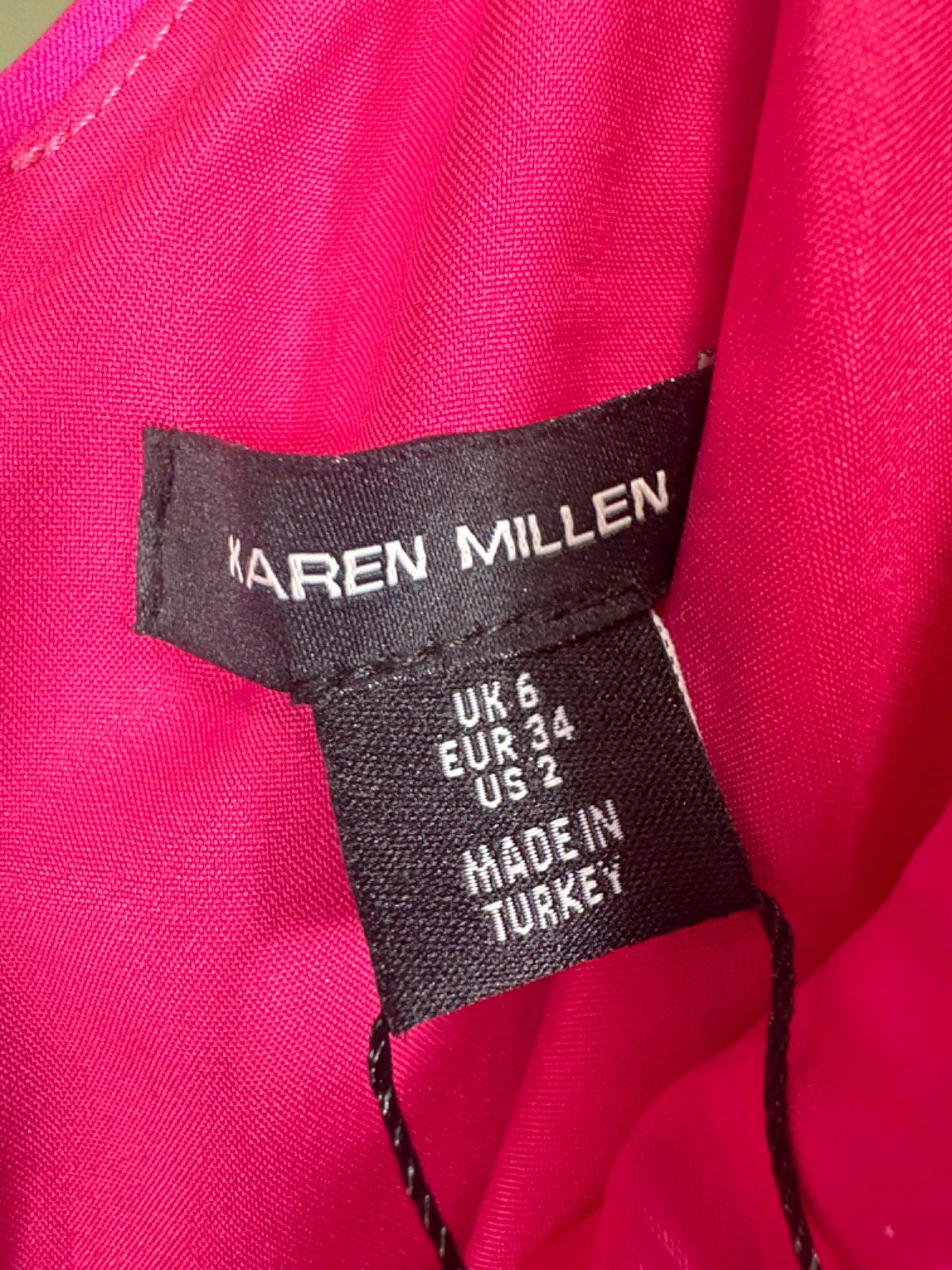 Karen Millen Pink One-Shoulder Dress UK 6