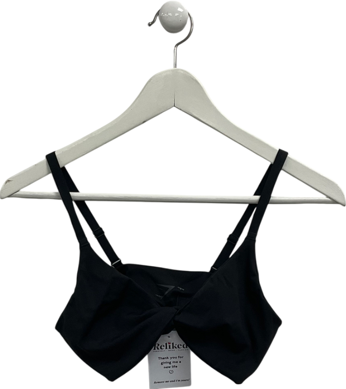 gymshark Black Twist Front Bralette UK S