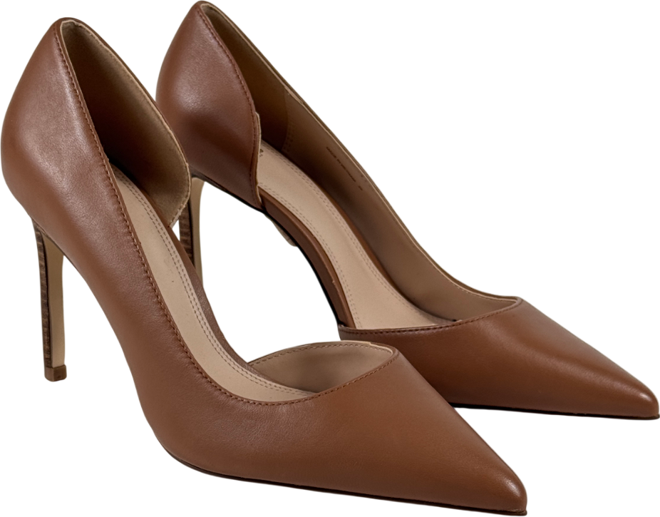 DUNE Tan Brown Stiletto Heel Court Shoes UK 6 EU 39 👠