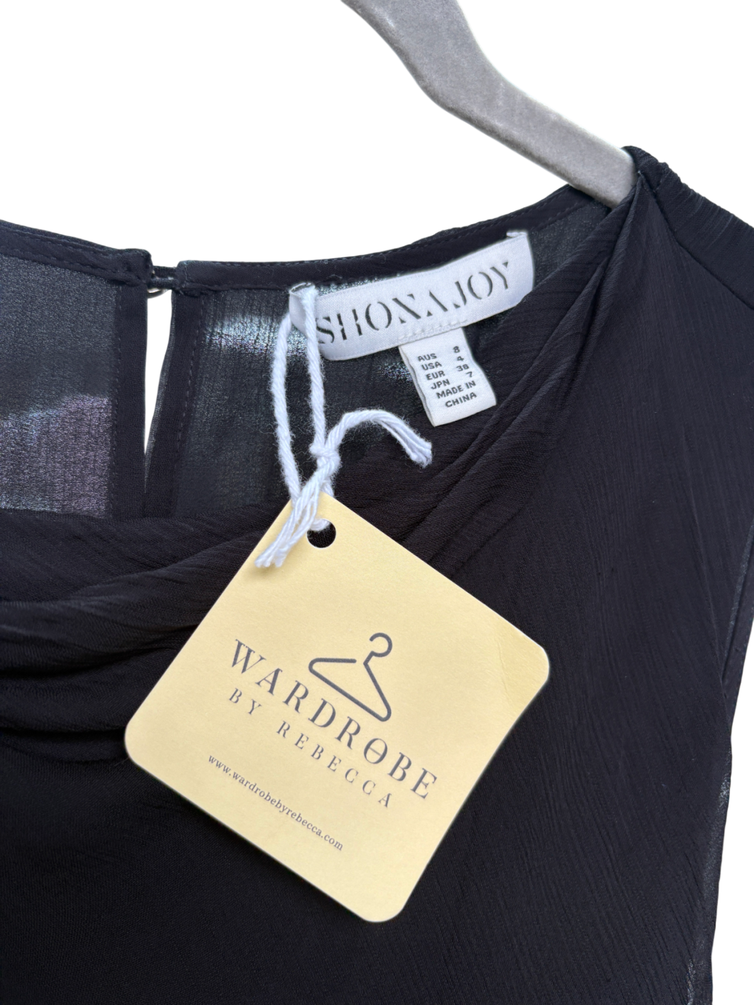 Shona Joy Black Claude Cut Out Maxi Dress UK 8