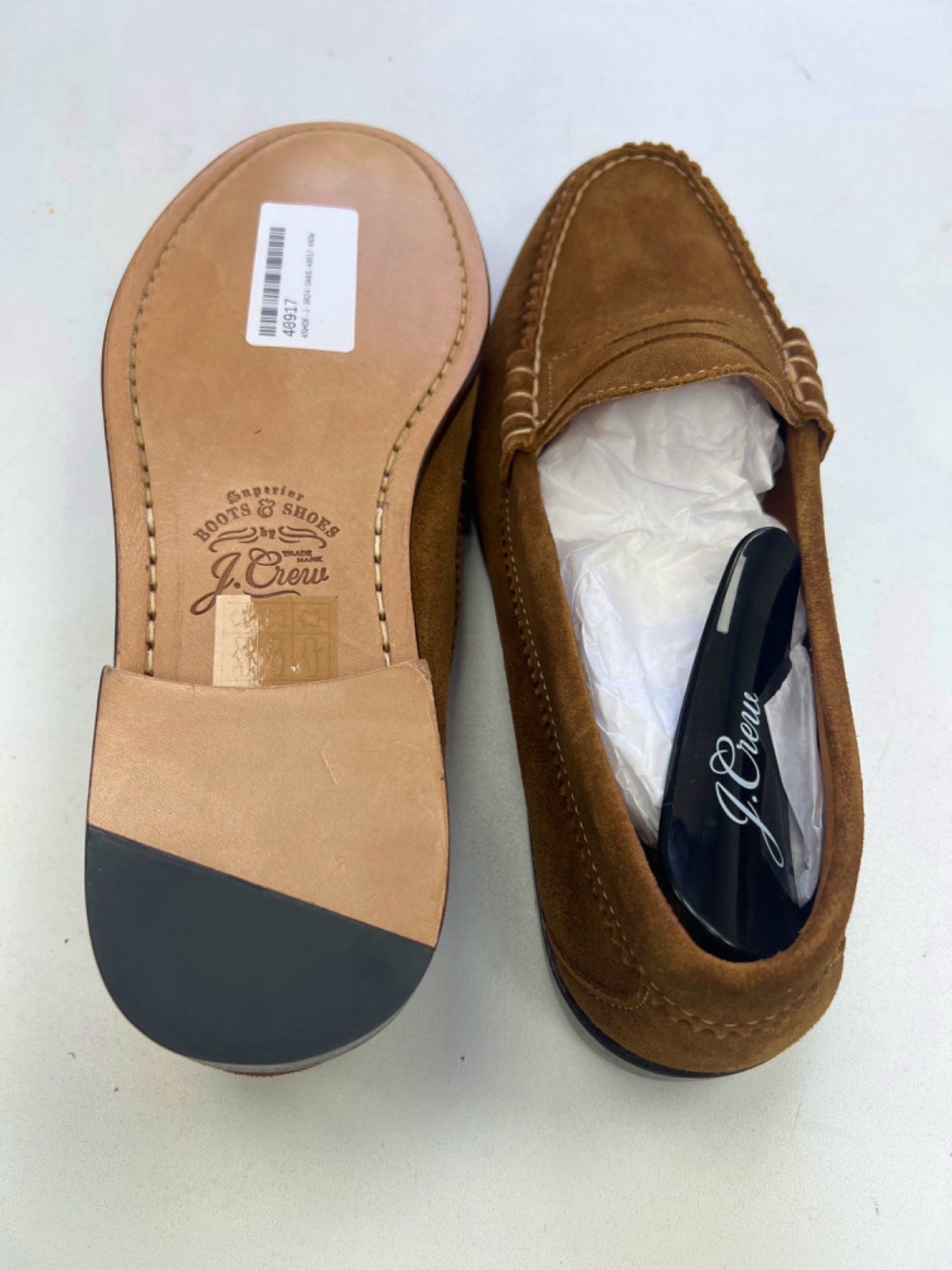 J.Crew Dark Snuff Suede Camden Loafer UK 8.5