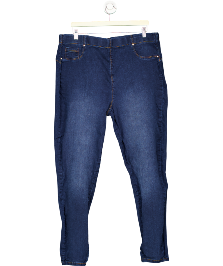 Lola Shaper Blue Pull On Shaper Skinny Jeans UK 24