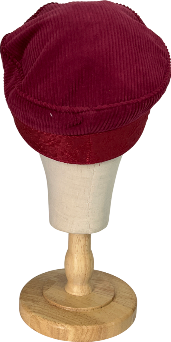 brixton Red Unstructured Baker Boy Cap UK S