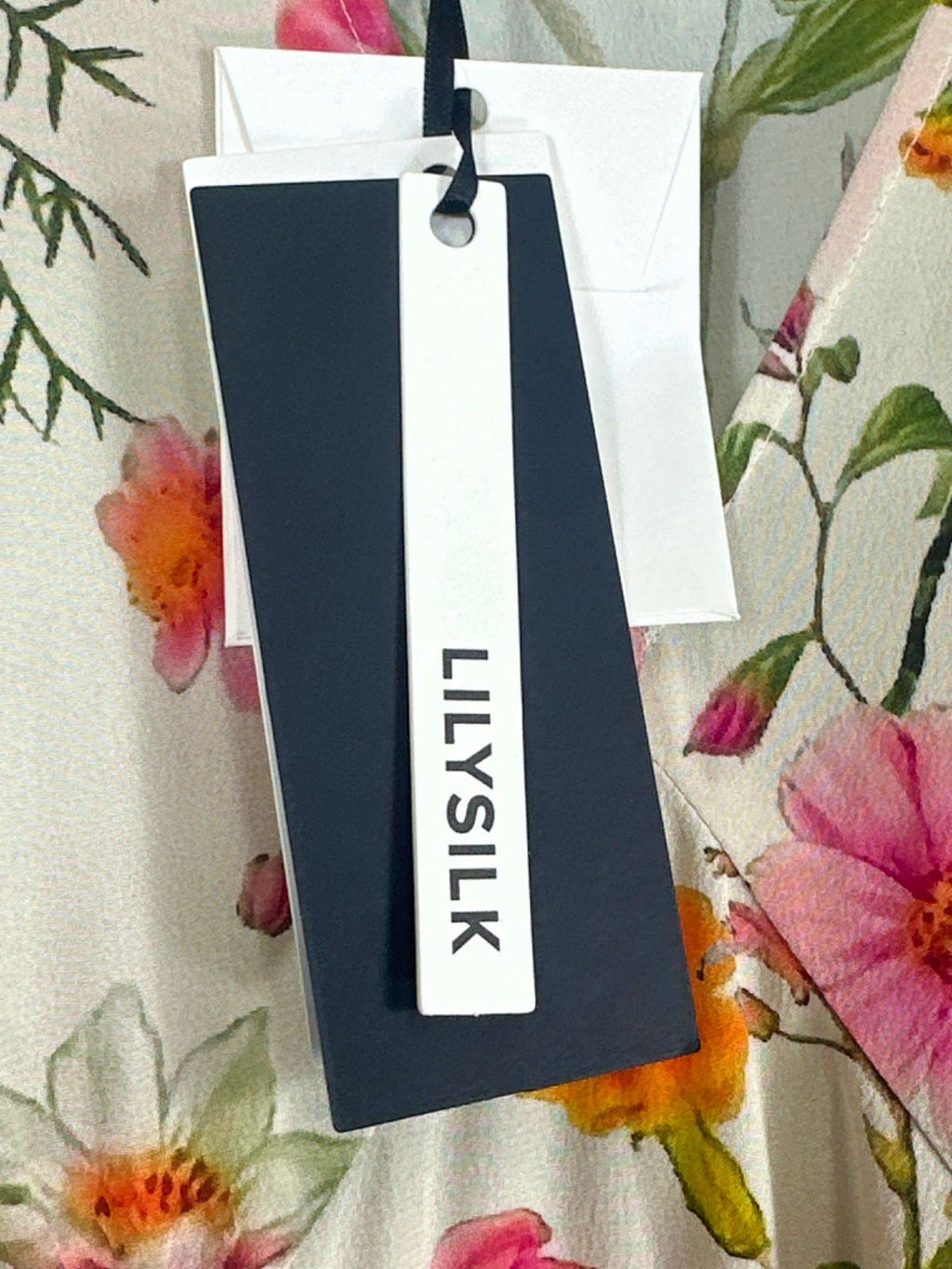 LilySilk Floral Midi Dress UK 8