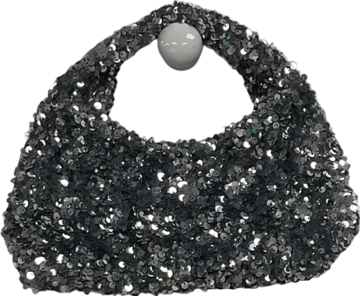 H&M Metallic Sequined Handbag One Size