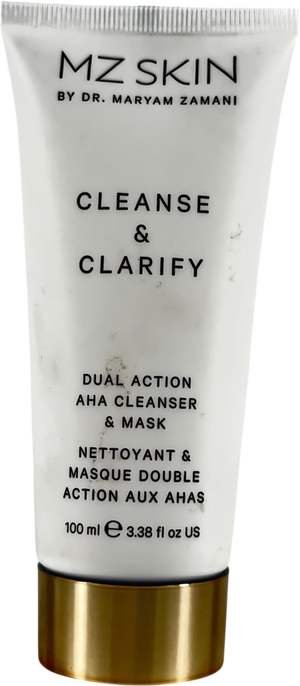 MZ Skin Cleanse & Clarify Dual Action Aha Cleanser & Mask 100ml