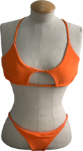Frankies Bikinis Bright Orange Bikini Set UK M