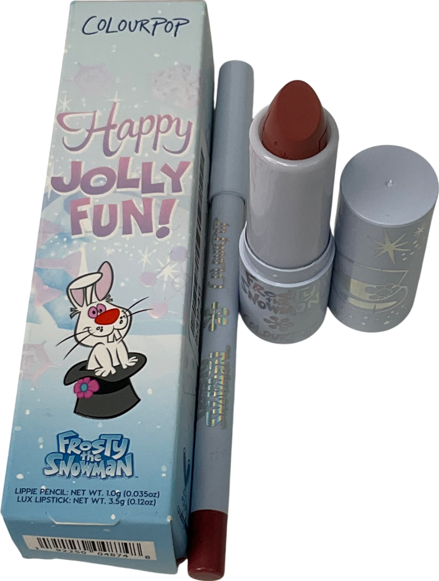colourpop Happy Jolly Fun! Lip Pencil & Lipstick Duo Frosty The Snowman 1.0