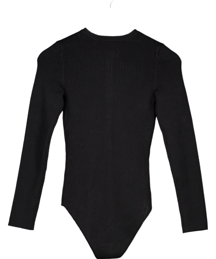 Sezane Black Billy Bodysuit UK S