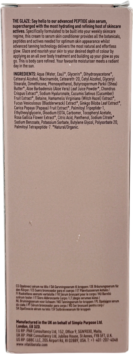 Vita Liberata The Glaze Peptide Tanning Serum 150ml