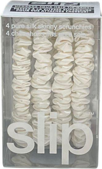 Slip Pure Silk Skinny Scrunchies X4
