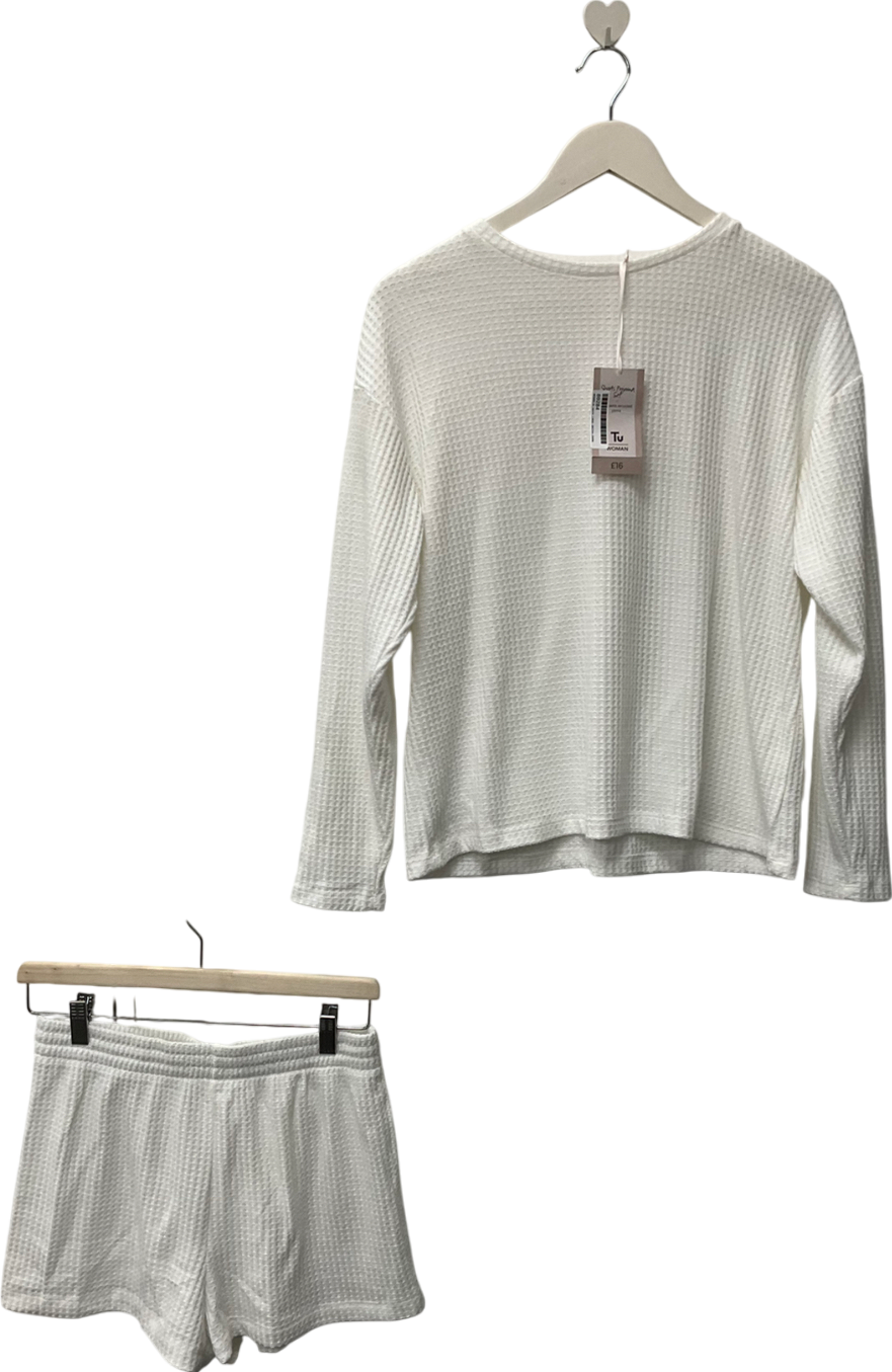 TU White Pyjamas Co-ord UK S