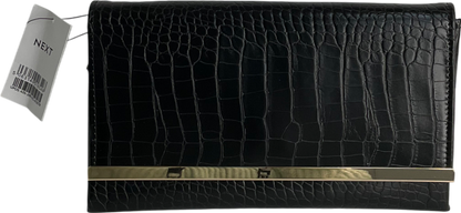 Next Black Clutch Bag With Detachable Body Chain One Size