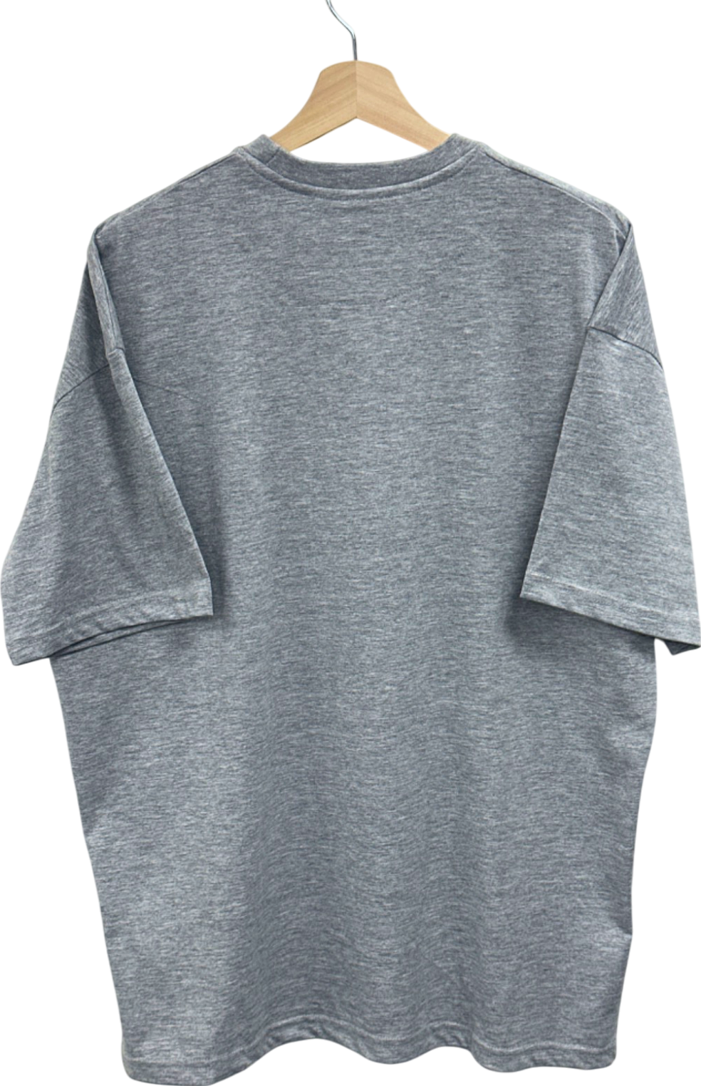 PrettyLittleThing Ash Grey Cotton Oversized Boxy T-shirt UK 8