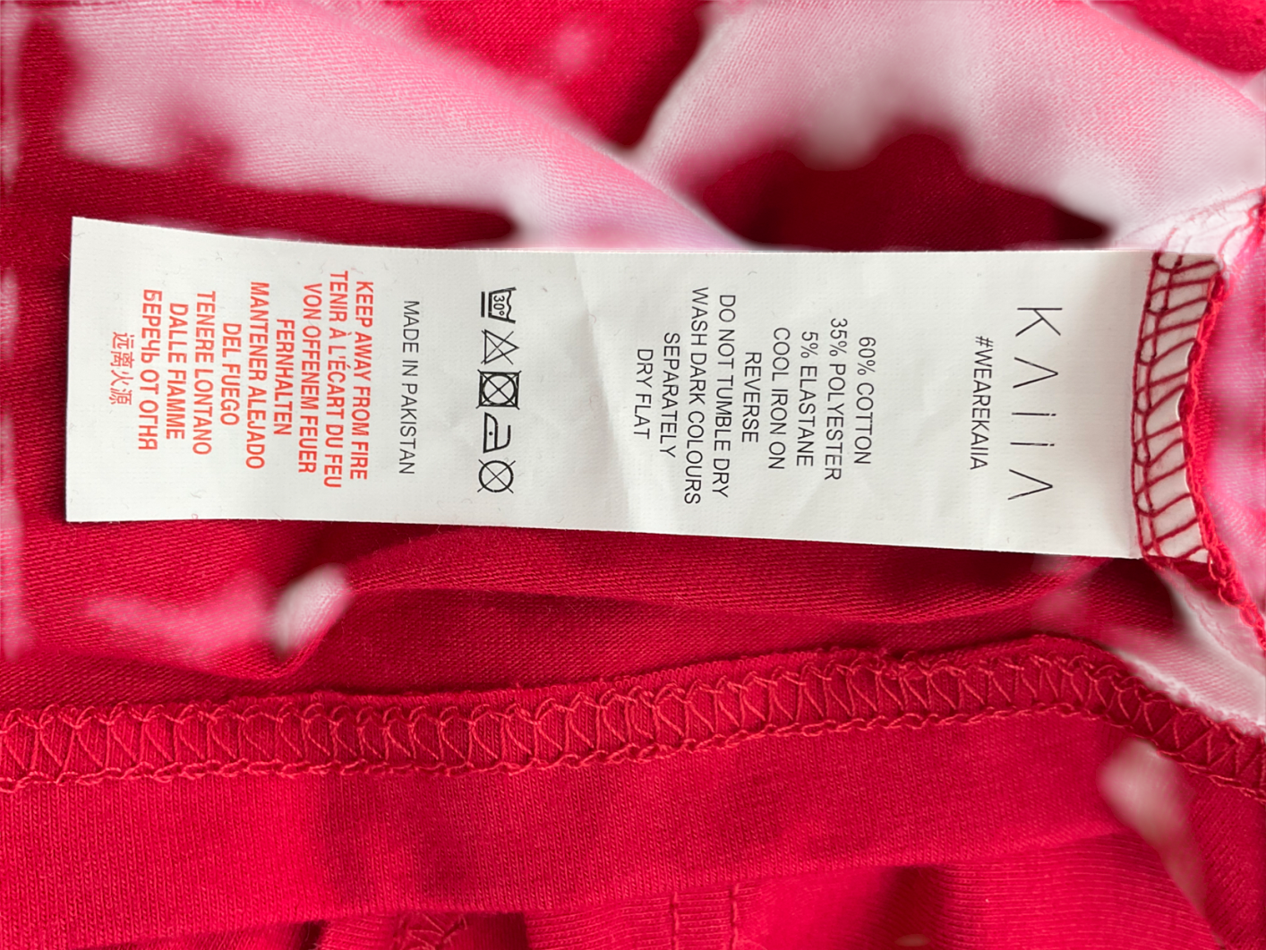 Kaiia the label Red Bubble Graphic Baby Tee UK 14