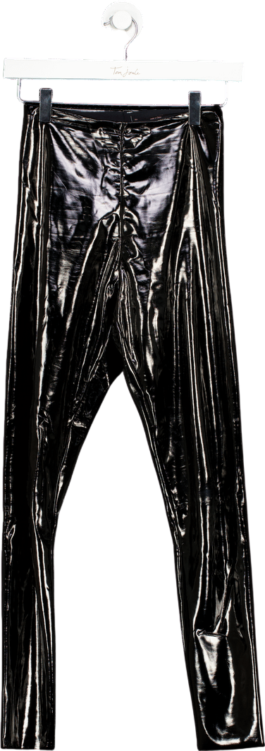COMMANDO Black Faux Patent Leather Legging UK S