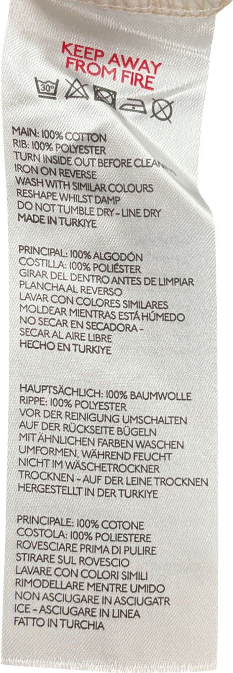 Urban Outfitters Cream De Sport Nyc Crew Neck Top UK M