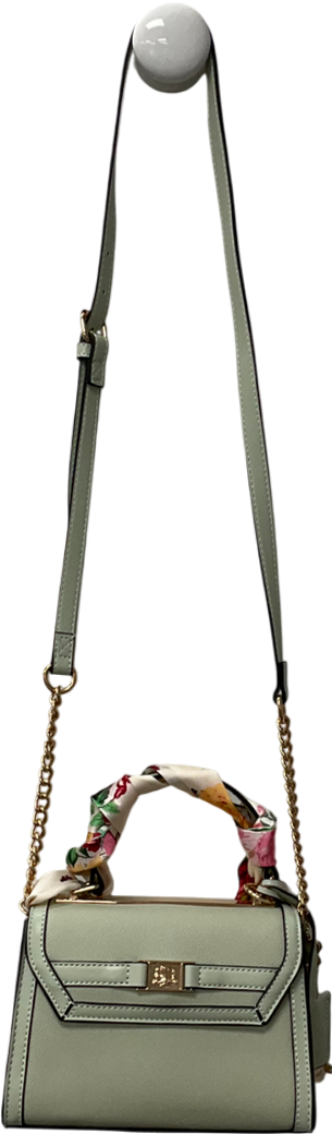 River Island Green Scarf Mini Tote Cross Body Bag