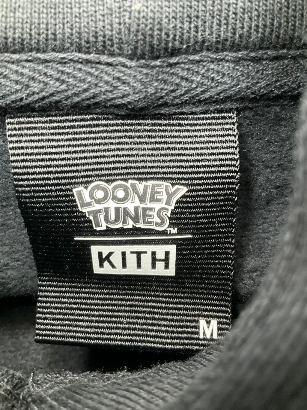 Kith Black Looney Tunes Merrie Melodies Vintage Hoodie UK M