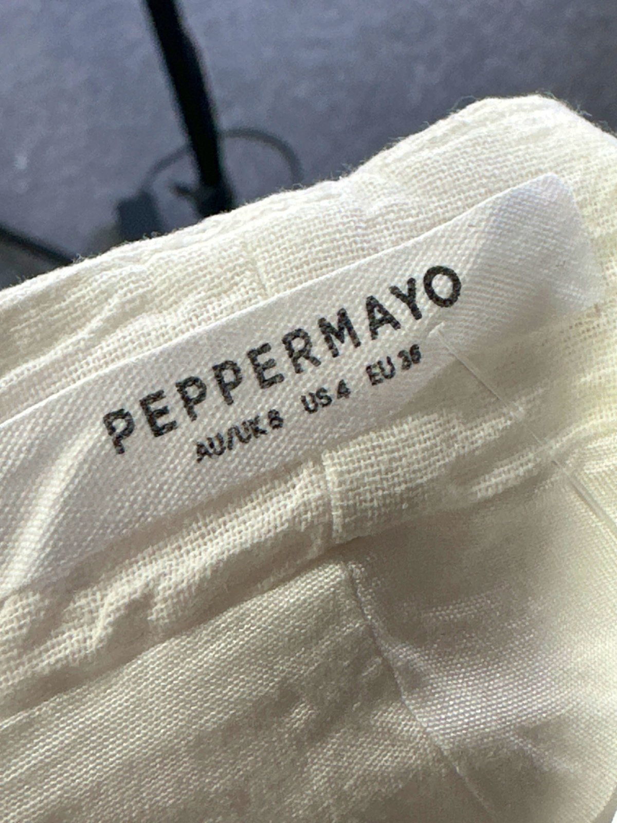 PepperMayo White Sleeveless Dress UK 8