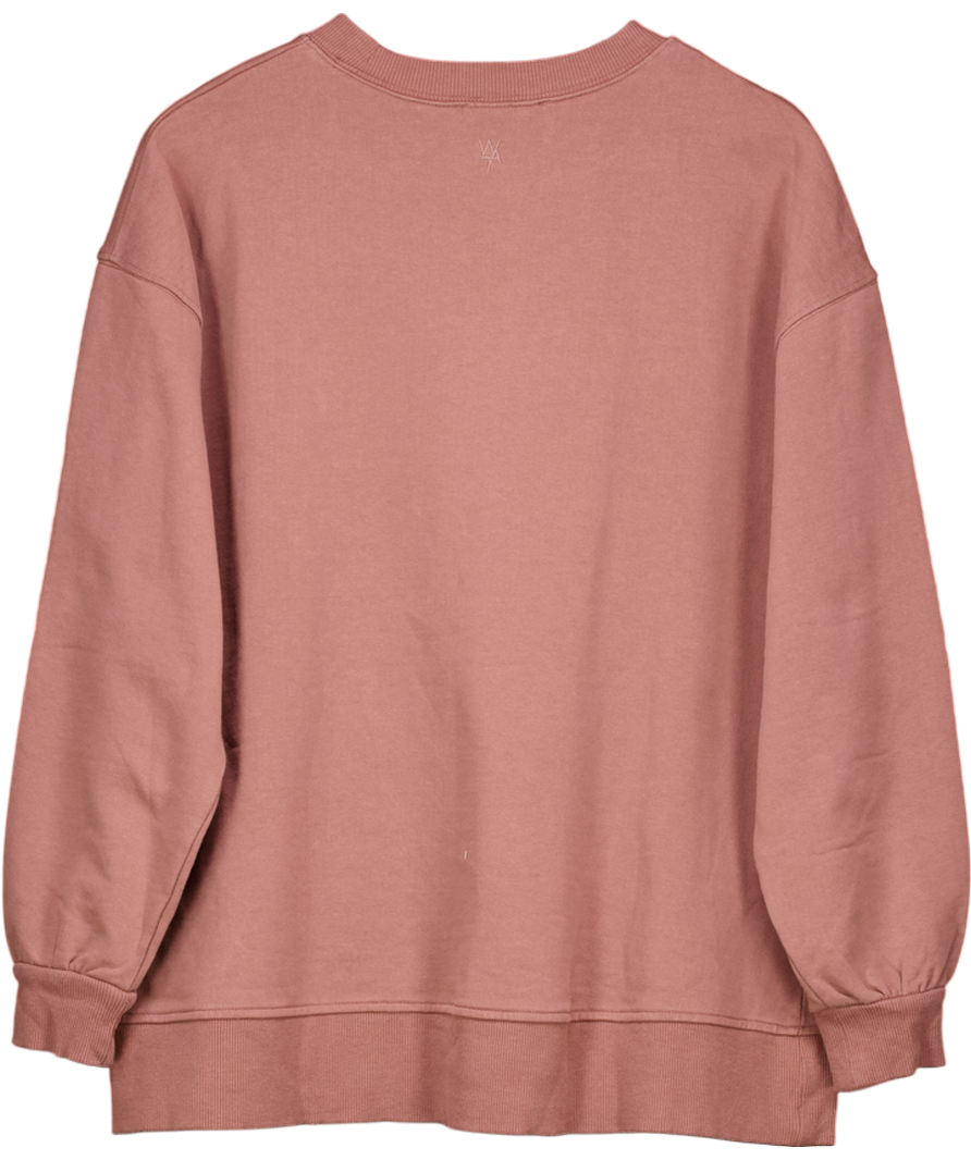 WAT. THE BRAND Brown Relaxed Oversize Fit Sweatshirt UK 8