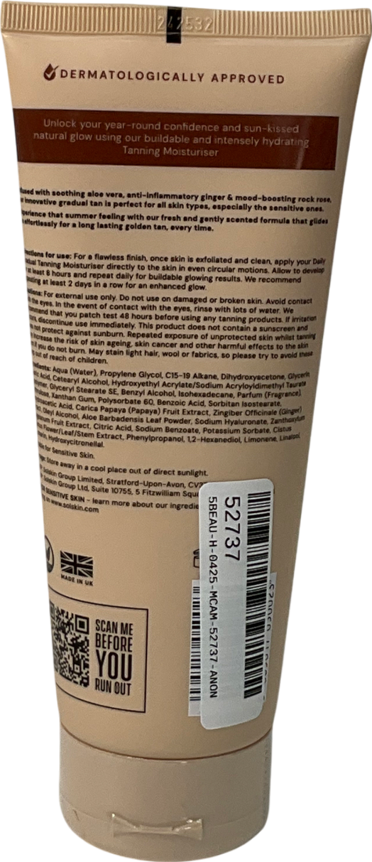 sol skin Gradual Tanning Moisturiser Medium 200ml