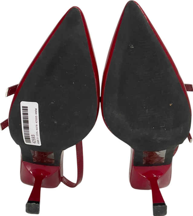 Simmi London Aska Red Patent Sling Back Court Shoes UK 5 EU 38 👠