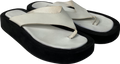 DUCIE London  White  Leather Flip Flops UK 5 EU 38 👠