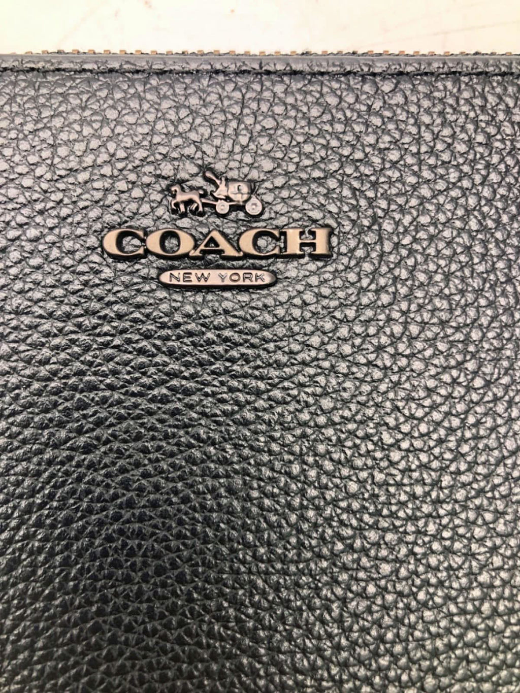 Coach Black Prairie Rivets Detailed Small Wristlet