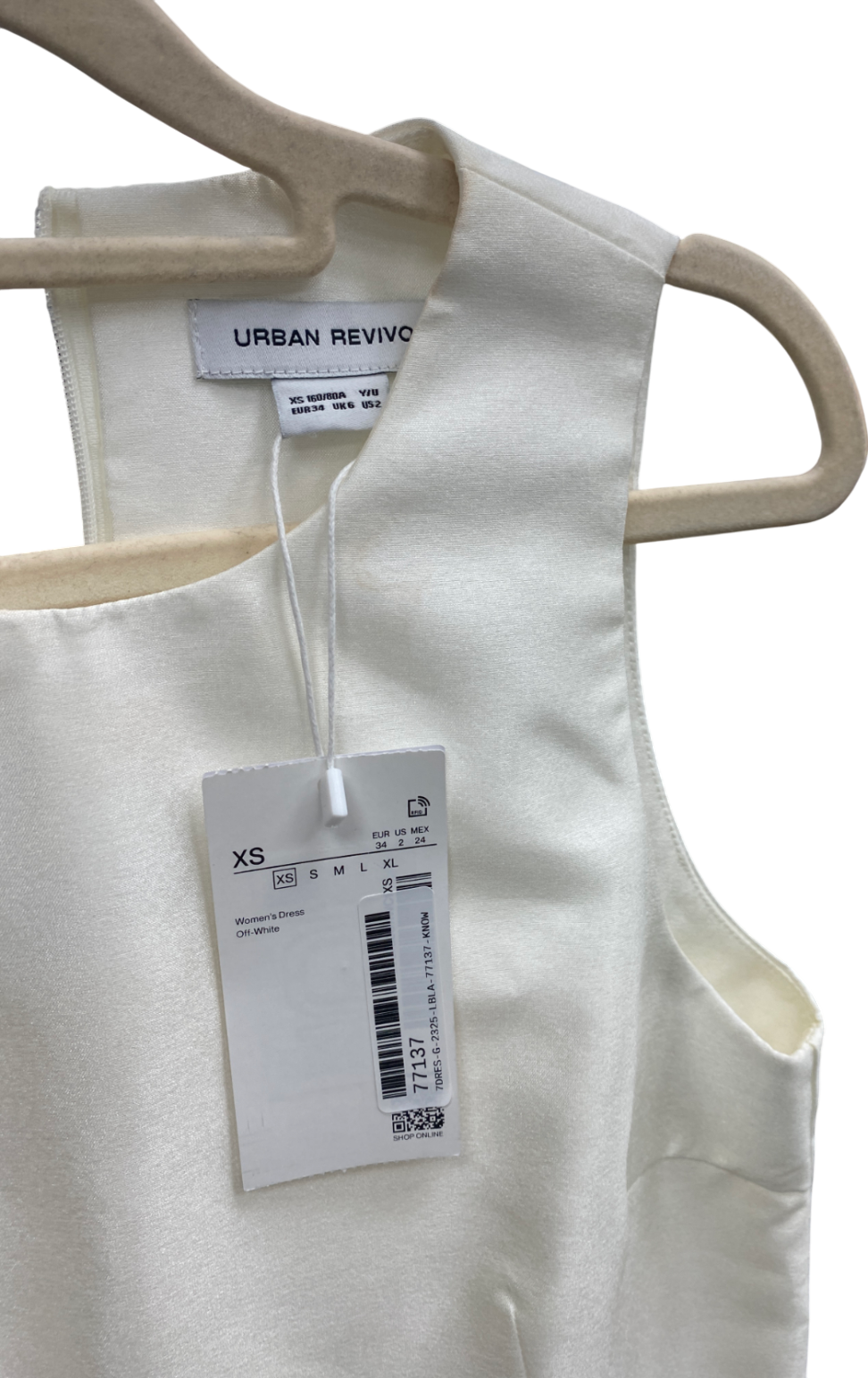 Urban Revivo Cream Floral Hem Mini Dress UK XS