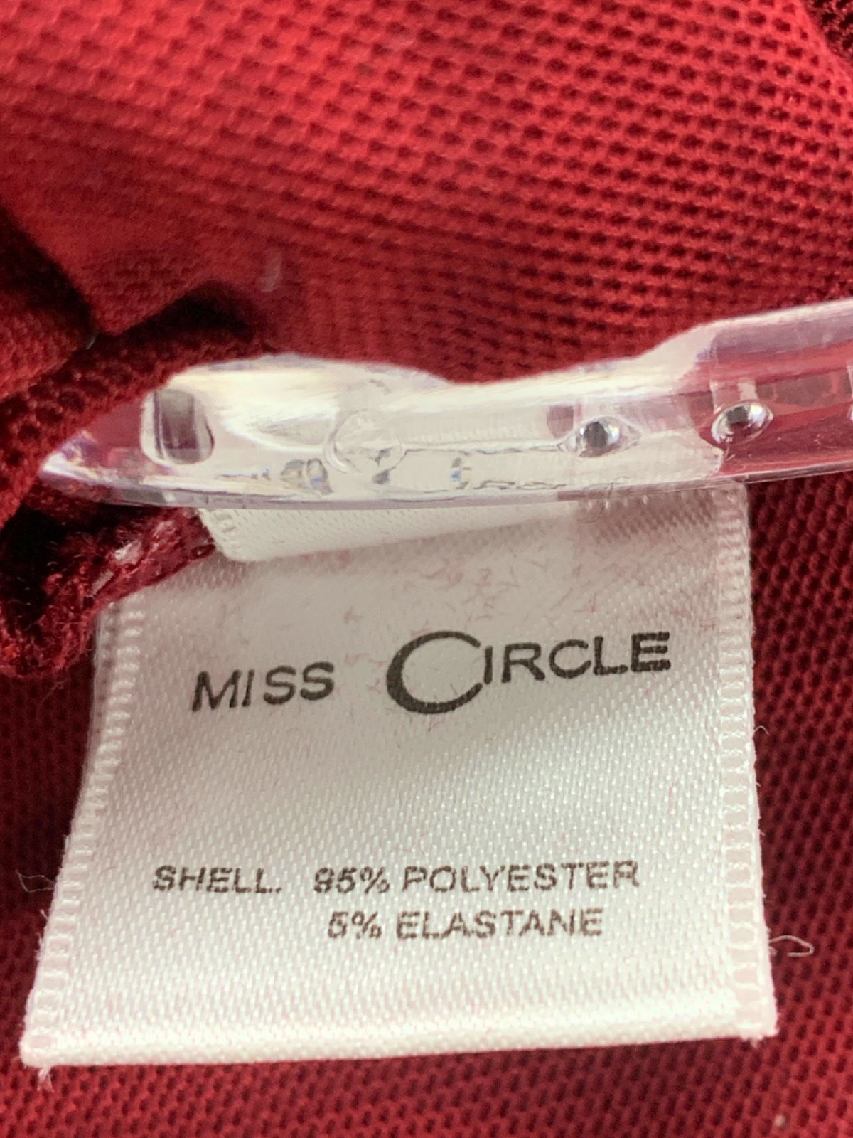 Miss Circle Red Animal Print Dress UK XS