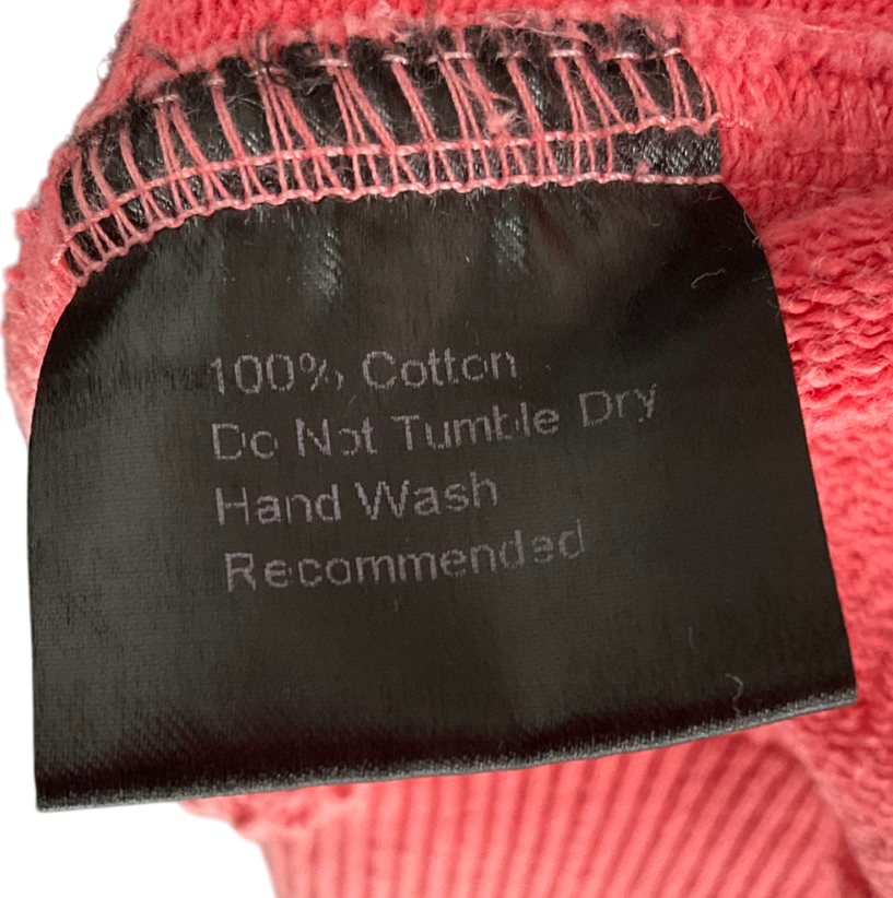 milana studios Pink Heavyweight Logo Printed Hoodie UK M